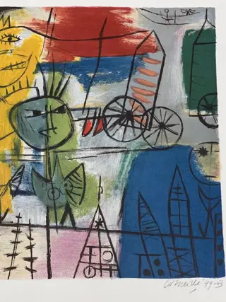 Corneille (1922-2010) - "La Rue" - Cobra 1949