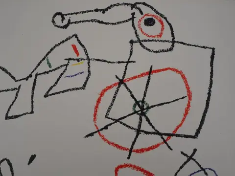 Joan Miro (1893-1983) - Ubu : Les chercheurs d'or (de l'or !)