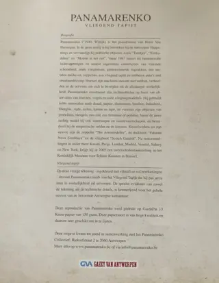 Panamarenko (1940-2019) - Vliegend tapijt