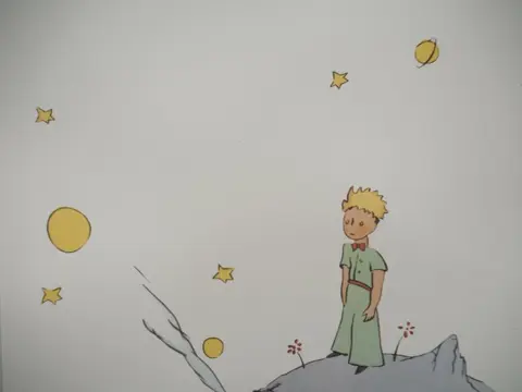 Antoine de Saint-Exupéry (d'après) - Le petit prince sur l'astéroïde