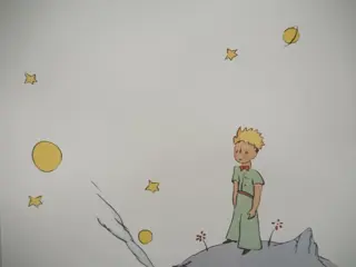 Antoine de Saint-Exupéry (d'après) - Le petit prince sur l'astéroïde