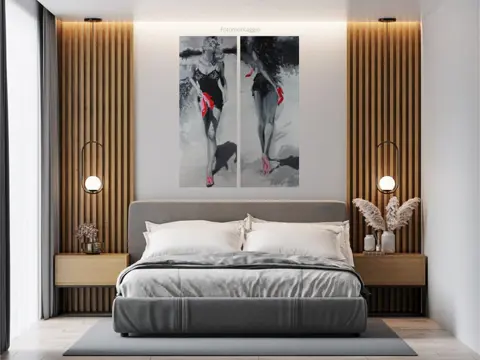 Janusz Haka (1951) - Day su tela Rosso Dittico B