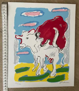 Peter Diem (1945) - Flying cows (8 stuks)