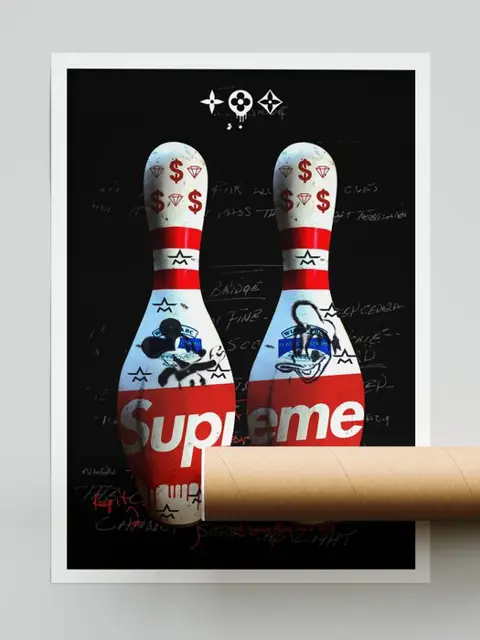 Josh Mahaby (1982) - Supreme Bowling Club + Chanel Bowling Club (LOT 2 PRINTS)