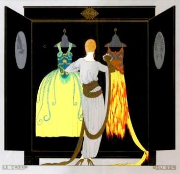Erté (Romain De Tirtoff) (1892-1990) - Le Choix Du Matin and Le Choix Du Soir