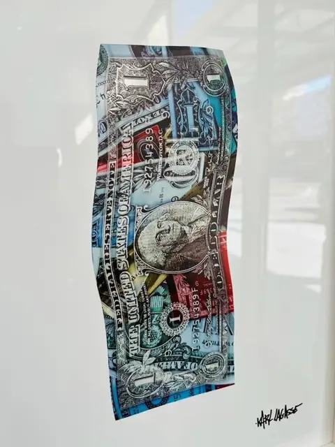 Karl Lagasse (1981) - TABLEAU - ONE DOLLAR KL19 - Vendu sans prix de réserve