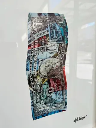Karl Lagasse (1981) - TABLEAU - ONE DOLLAR KL19 - Vendu sans prix de réserve