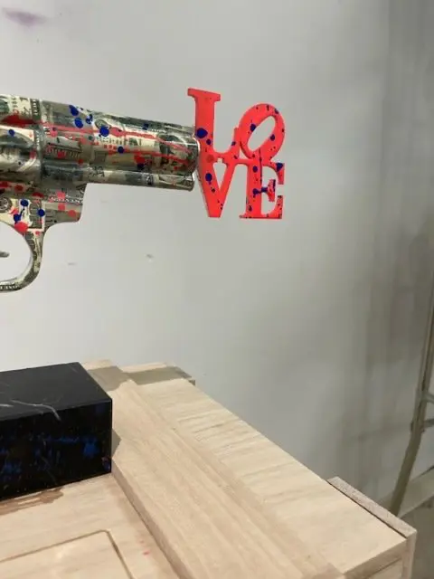Van Apple - Art Against War - The Dollar Love Gun