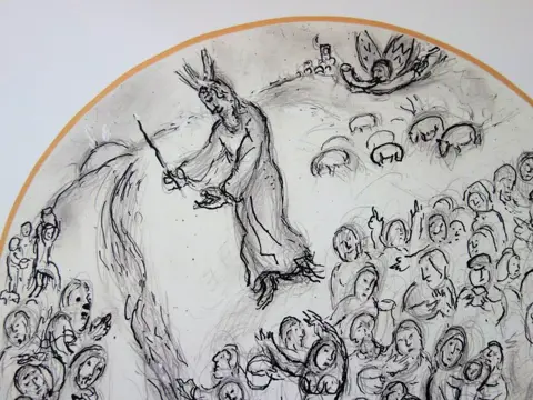 Marc Chagall (1887-1985) - Miracle de Moïse