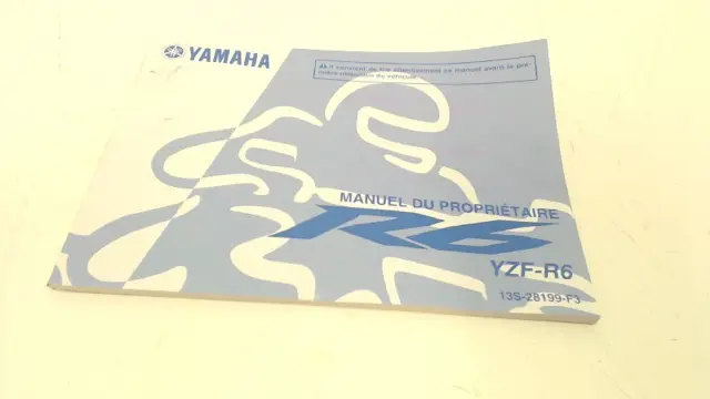 INSTRUCTIEBOEKJE Yamaha YZF R6 2008 - 2009