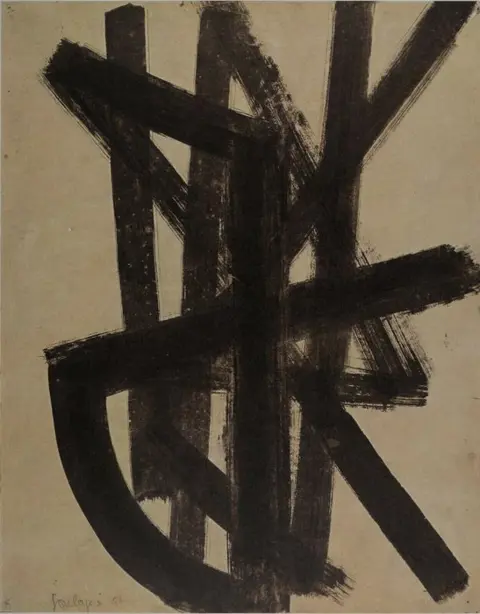 Pierre Soulages (1919) - Composition 48