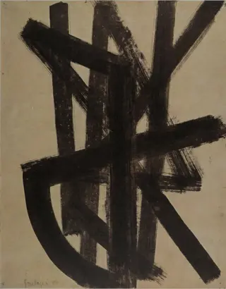 Pierre Soulages (1919) - Composition 48