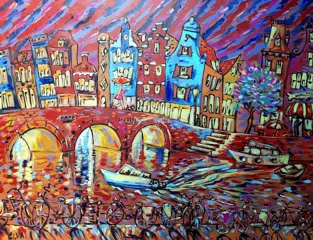 Elena Polyakova (1970) - Evening in Amsterdam