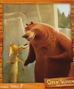 OPEN SEASON lobbycard set.