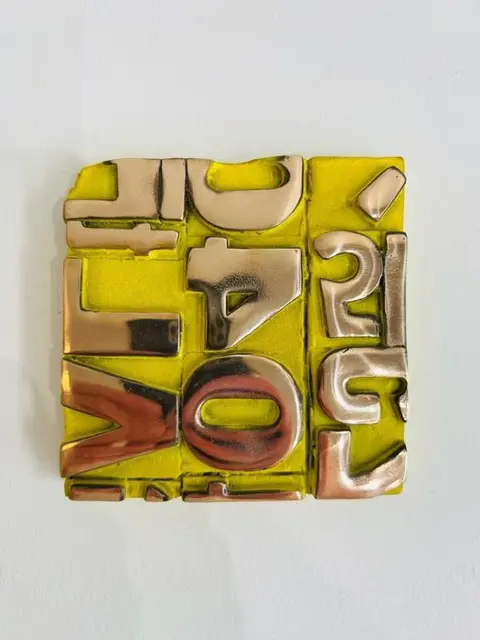 Karl Lagasse (1981) - Sculpture BRONZE (Jaune) ** Attention seulement 1 œuvre disponible **Extrêmement Rare
