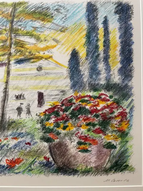 Michele Cascella (1892-1989) - Giardini in fiore