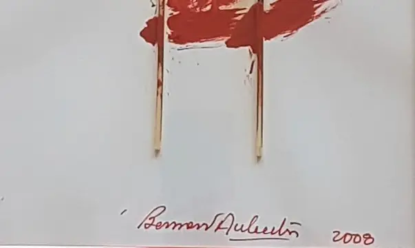 Bernard Aubertin (1934-2015) - Dessin de feu