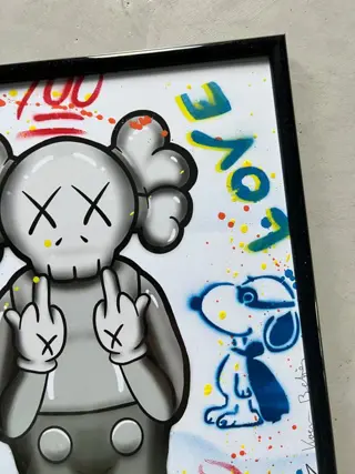 Koen Betjes (1992) - Rebellious Kaws x Balloon Girl x PopArt - Bang Bang Bang