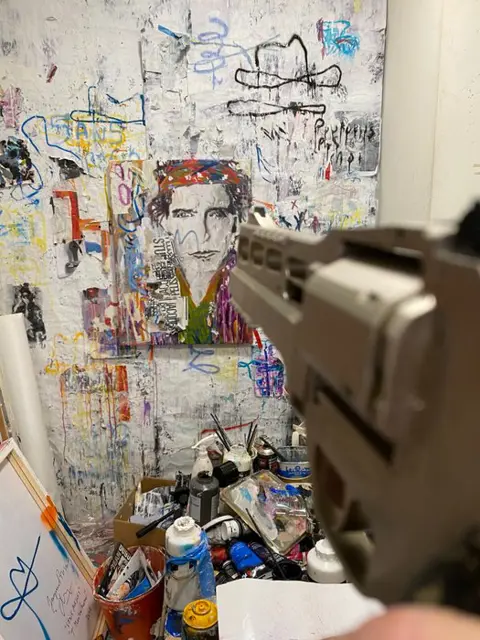 Jacques Pelissier (1967) - Remix Keith Richards-Série Airsoft 1 Oeuvre unique