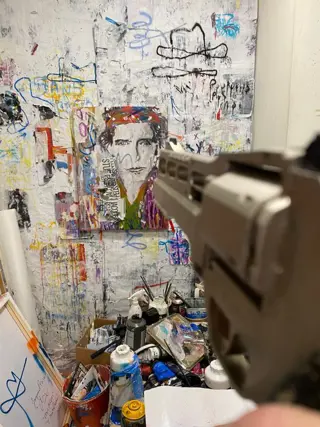 Jacques Pelissier (1967) - Remix Keith Richards-Série Airsoft 1 Oeuvre unique