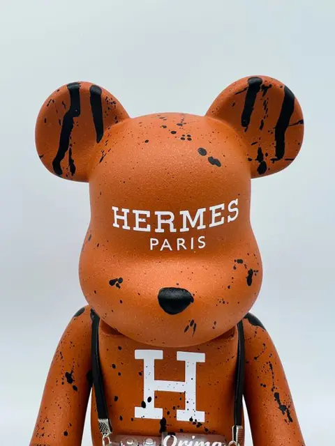 ORIMA Pop Art - BEARBRICKS Photographer 400% vs «&nbsp;Hermès Paris&nbsp;»