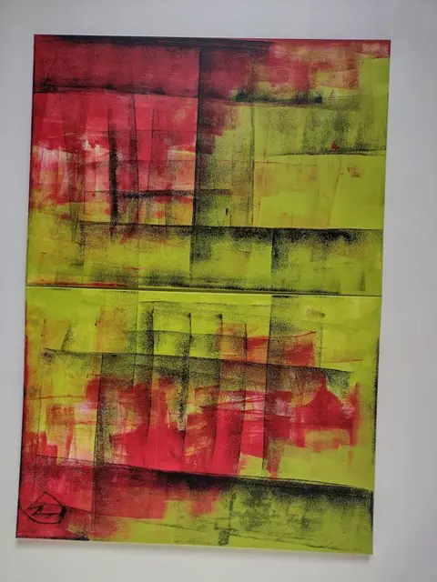 Wiesje van Dam (1968) - Abstract composition (L)