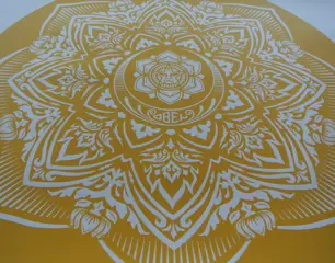 Shepard Fairey (OBEY) (1970) - Yellow Mandala - Large Format