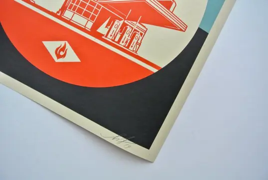 Shepard Fairey (OBEY) (1970) - Endless Power Petrol Palace (Blue)