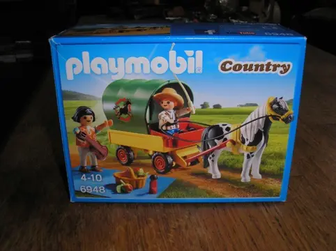 Playmobil 6948 - de picknick met de ponywagen.
