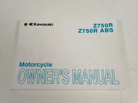 INSTRUCTIEBOEKJE Kawasaki Z 750 2011 - 2013