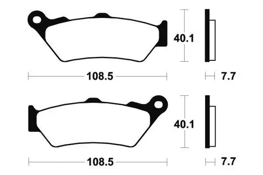 REMBLOKKEN VOOR Honda CB 500 2000 - 2007 / 1990 - 2009 /