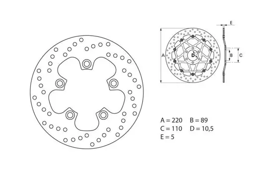 ACHTER REMSCHIJF Suzuki GSX R 1000 1996 - 2000 / 2003 -