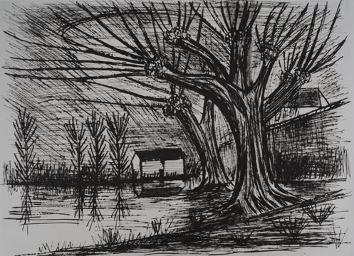 Bernard Buffet (1928-1999) - Maison au bord du lac