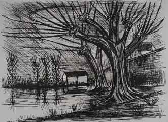 Bernard Buffet (1928-1999) - Maison au bord du lac