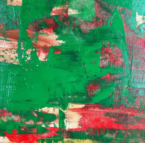 AnettKM - Green field III, XL, abstrakt