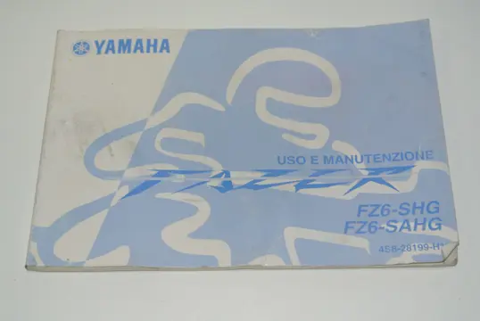INSTRUCTIEBOEKJE Yamaha FZ6 2004 - 2007 / 2008 - 2009