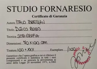 Italo Bressan (1950) - Dittico rosso