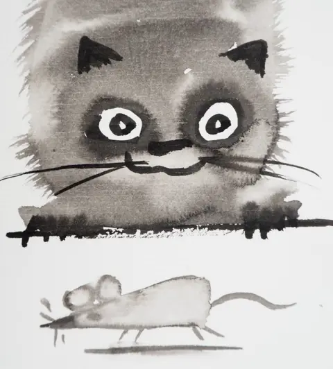 Laszlo Tibay (1962) - Chaton et souris
