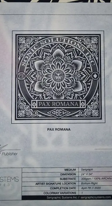 Shepard Fairey (OBEY) (1970) - Pax Romana