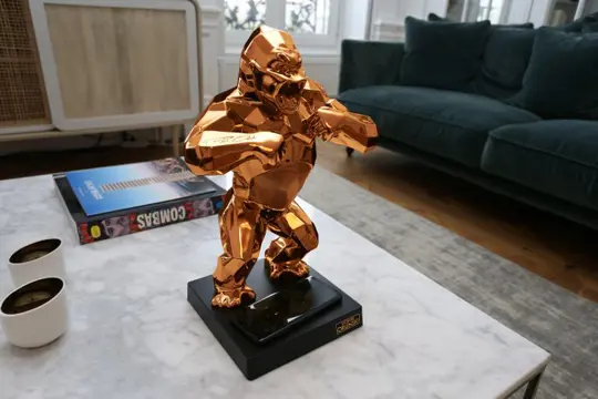 Richard Orlinski (1966) - Kiwikong - Edition Limitée - Bronze métallisé - livré dans la valise Richard Orlinski