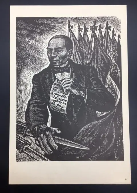 Jesús Álvarez Amaya (1925) - Año de Juárez. 19 gravures.