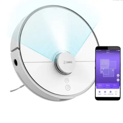 360 S5 Smart Robot Vacuum Cleaner 2000Pa Suction LDS