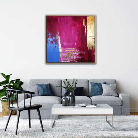 Ana Marc (1987) - Gold and magenta (XL)