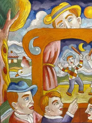 Roberto Sguanci (1948) - Il teatro dei burattini