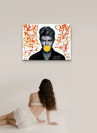 TedyZet (XX) - POP_ David Bowie & yellow balloon #2