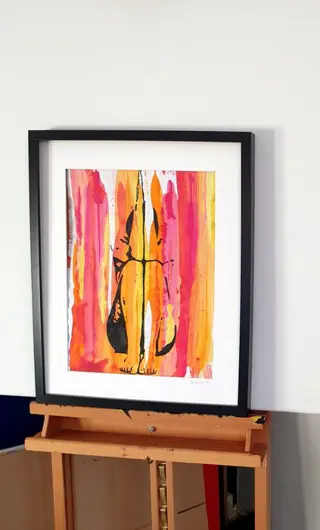 Liesens 1954 - Prayer ( urban pop art) incl gratis lijst