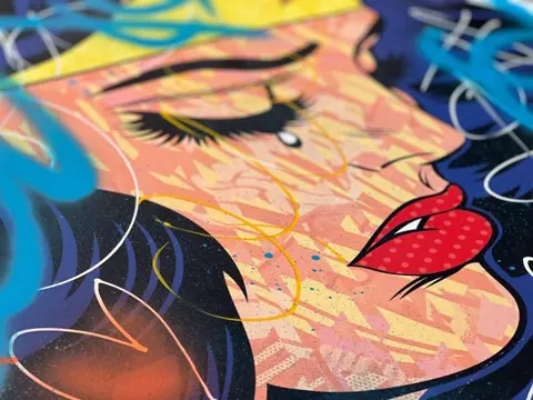 Dillon Boy (1979) - A Crying Wonder Woman vs Roy Lichtenstein (I Miss Superman))