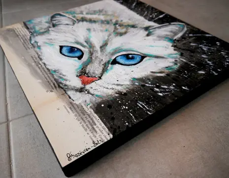 Bazévian DelaCapucinière - Portrait La Sieste Pollock - Chat