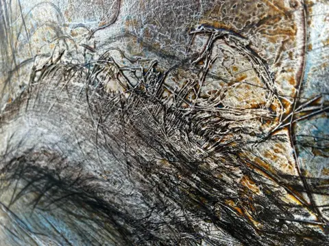 Eric Hirdes (1956) - Mixed media on canvas