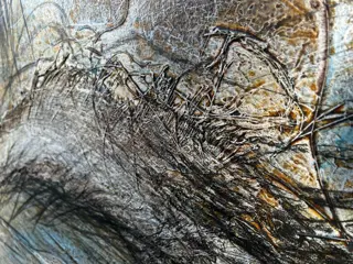 Eric Hirdes (1956) - Mixed media on canvas